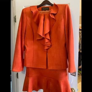 Moshita Couture 2pc Orange skirt set